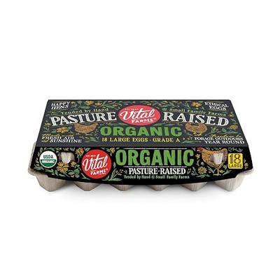 Vital Farms, Egg Large Organic, 18 Count