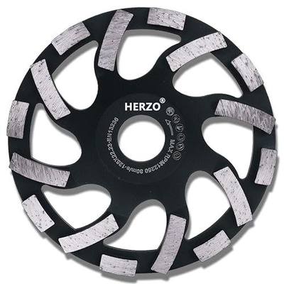 HERZO Diamond Concrete Grinding Wheel 5 inch,Diamond Cup Wheel for Stone Concrete Surface, Cement, Marble, Rock, Granite, and Thinset Removing