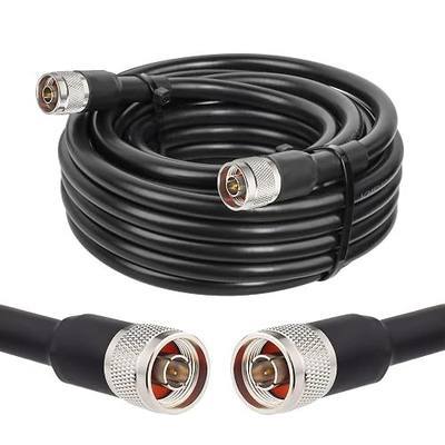 KMR400 N Cable 20FT N Male to N Male Ultra Low Loss KMR400 Coaxial Cable 50ohm for Antenna,WiFi Router,Signal Booster, Amplifier