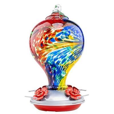 Muse Garden 32OZ Humming Bird Feeder Ant Moat,Gifts for Bird Lover,Gardening Backyard Decor Hummingbird Nectar Capacity,Nebula | Muse Garden 32OZ Humming Bird Feeder Ant Moat,Gifts for Bird Lover,Gardening Backyard Decor Hummingbird Nectar
