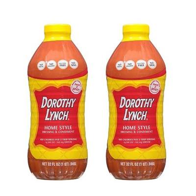Dorothy Lynch Salad Dressing – Home Style, 32 oz Bottle | 2-Pack | Sweet & Spicy | Thick & Creamy | Salads, Dips, Sauces, Marinades | French Style Condiment | Tangy | Gluten Free, No Trans Fat