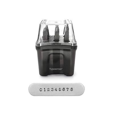 ImpressArt - Signature Typewriter Metal Number Stamps (3mm), Rated for Soft & Hard Metals, Professional Quality Stamps for Hand Stamping and Jewelry Making