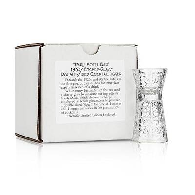 1930s Paris Crystal Double-Sided Cocktail Jigger (Gift Box)