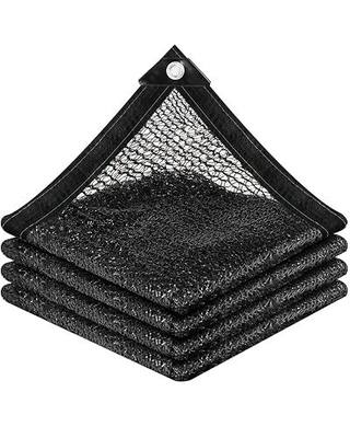 vensovo 30% Black Shade Cloth, 8 x 12 ft HDPE Sunblock Mesh | Light shade for vegetables, flowers and young plants, helping reduce harsh sunlight while allowing airflow and rain through