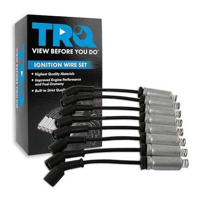 TRQ Ignition Spark Plug Wire Kit Set for GMC Cadillac Chevrolet Pickup Truck SUV 5.3L 6.2L V8 New