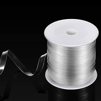 BBTO Clear Elastic Strap Lightweight Elastic Clear Bra Strap for Cloth Sewing Project (33 Yards x 0.06 Inch)