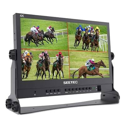 ATEM156 15.6 Inch 250nit 4 HDMI in Out Director Broadcast Monitor | Quad View, Focus Assist, for ATEM Mini GoStream Video Switcher Mixer Pro Studio Television Production Live Streaming Director