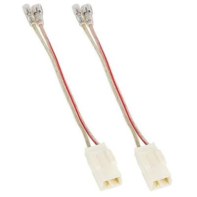 RED WOLF Door Speaker Wiring Harness Adapter 2 PCS Replacement for 2002-2019 Jeep Wrangler JK, Chrysler, Dodge Vehicles Install Aftermarket Front Rear Door Speaker Wire Cable Plug Connector