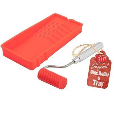 Sili Glue Roller with Silicone Applicator Tray for Woodworking