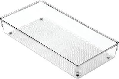 iDesign Linus BPA-Free Plastic Drawer Organizer - 6" x 12" x 2.25", Clear