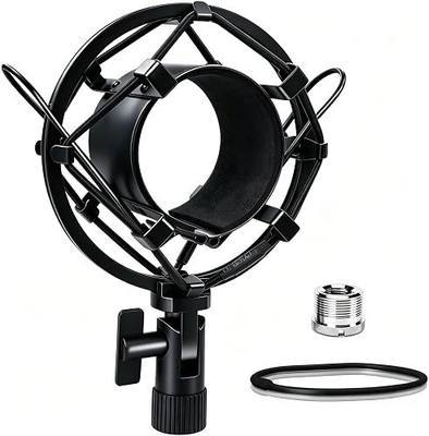 Universal Microphone Shock Mount, Mic Clip Holder for Diameter 47mm-53mm Mic Anti Vibration Adjustable High Isolation Shock Mount