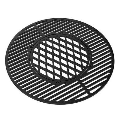 onlyfire Cast Iron Grill Grate Replacement Gourmet BBQ System for Weber 22inch Kettle Charcoal Grills