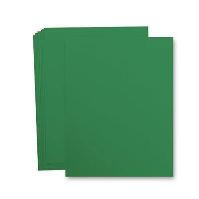 Holiday Green Cardstock Paper 8.5" x 11" - 65lb Cover (176gsm) Vellum Finish Solid Core Colored Sheets for Printing, Crafts, Flyers, Invitations & Scrapbooking, Inkjet & Laser Compatible - 25 Sheets