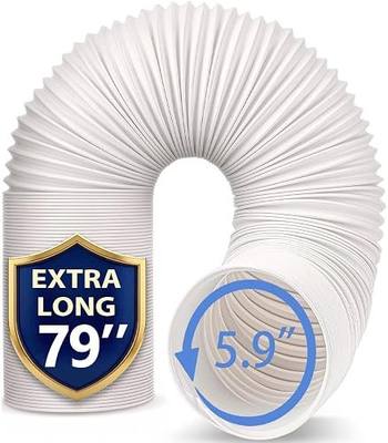 Jin&Bao 5.9" (6") Diameter AC Hose, 78.7" Length Portable Air Conditioner Exhaust Hose, Counterclockwise Thread, Universal Replacement