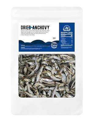 Fisher Queen Korean Dried Anchovy for Broth Rich In Calcium 鳀鱼干 汤底料 다시멸치 8oz(227g) Large Size Deep And Rich Flavor