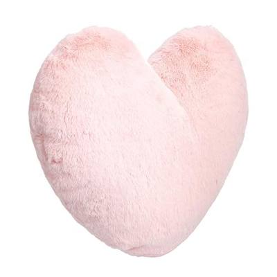 Amazon Basics Kids Pink Heart Decorative Pillow for Bedroom, Room Decor, 10.5 in x 4 in