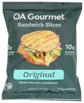 OUTER AISLE GOURMET Original Cauliflower Sandwich Thins, 6.75 Ounce