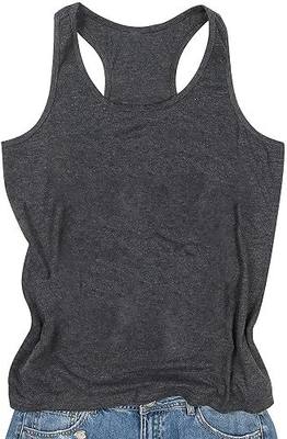 UNIQUEONE Tank Tops for Women Happy Camper Tank Top Sleeveless Graphic Tee Shirts Loose Fit Vest Tees