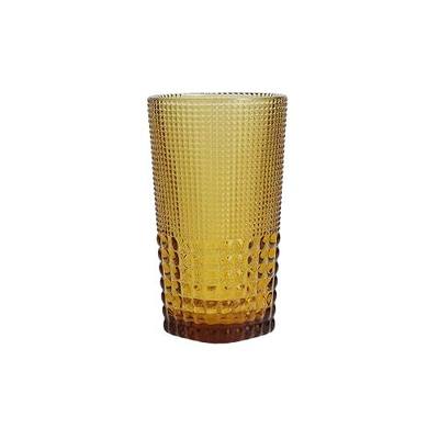 Fortessa Malcolm Iced Beverage Coctail Glass, 15-Ounce, Amber