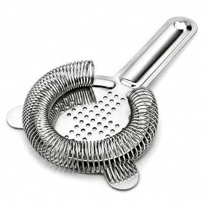 Hawthorne Cocktail Strainer, Food-Grade Stainless Steel Bar Drink Strainer | Hawthorne Cocktail Strainer, High-Density Spring, Food-Grade 304 Stainless Steel, Perfect for Shakers and Mixing Glasses