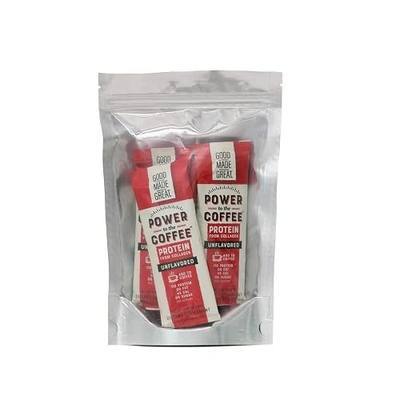 Power to The Coffee - Unflavored - Add to Coffee - 11g of Collagen Protein - 45 Calories 6-Stick Packs