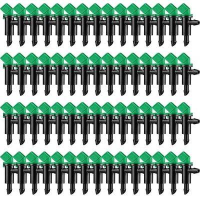 Mudder 60 Pieces Irrigation Drip Emitter Garden Flag Irrigation Dripper, Trees and Shrubs (4 Gallon,Green)
