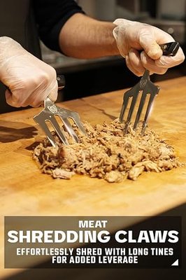 DALSTRONG Meat Shredding Claws - Multi-Use Shredding Tool - Lifting, Pulling, Handling Utensils - x2 - Premium HC Stainless Steel G10 Hanlde -BBQ Meats, Brisket & More