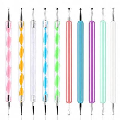 ABenkle 10Pcs Art Dotting Tools for Nail Art, Ball Tip Clay Tools Sculpting Pattern Tracing Stylus, Ball Embossing Stylu for Drawing,Painting Rocks Mandalas,Art Dot Tools