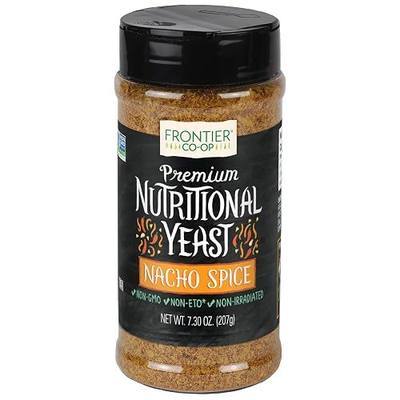 Frontier Co-op Nacho Spice Nutritional Yeast Blend with Vitamin B12, 7.30 oz - For Popcorn, Snacks, Pasta, and Soup
