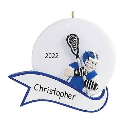 Personalized Lacrosse Ornament 2026 - Lacrosse Gifts for Girls Ornaments for Christmas Tree Player with Goggles Youth Girls Christmas Ornaments by Elves