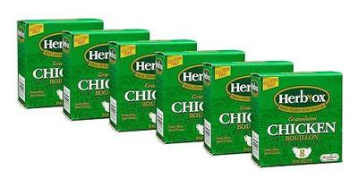 Herb-Ox Granulated Chicken Bouillon Instant Broth & Seasoning 1.13 oz (Pack of 6)