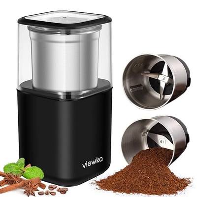 Electric Dried Spice and Coffee Grinder, Grinder and chopper,detachable cup, OK for clean it with water, Blade & cup made with SUS304 stianlees steel (VK-7446A)