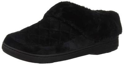 Dearfoams Women's Elaine Quilted Velour Clog Slipper