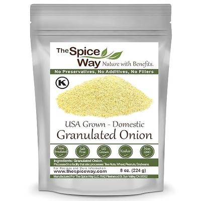 The Spice Way Onion Granules 8 oz US Grown Granulated Onion Coarse Powder