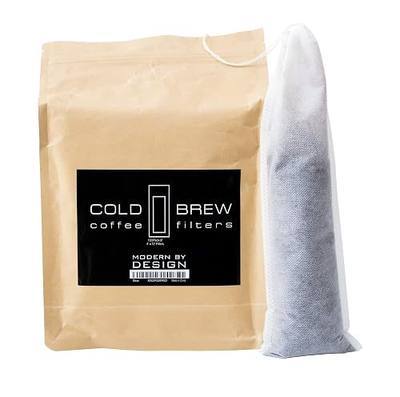 100 Pack 4" x 12" Cold Brew Coffee Filter, Disposable Mesh Brewing Sock for Concentrate Coffee/Tea, Use with Flasks, Bottles, Mason Jars, etc., Strong Design and No Mess