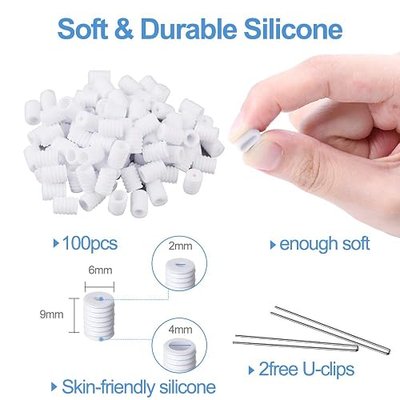 WITALENT 100PCS Cord Locks Toggles for Drawstring Adjustable Lanyard Buckle DIY Mask Elastic Cord Adjuster Mask Adjustable Buckles Non Slip Stopper for Adults and Kids Adjustment Accessories White