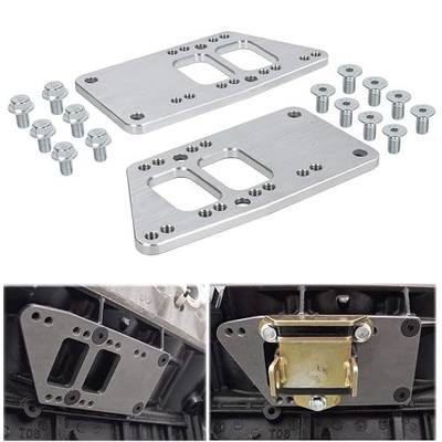 for LS Swap Motor Mounts Adapter Plates - Universal Swap Bracket Small Block LS Conversion Adjustable Fit for LS1 LS3 LS2 LQ4 LQ9 LS6 L92 L99 L33 LR4 Billet Aluminum for SBC Vehicle to LS Engine