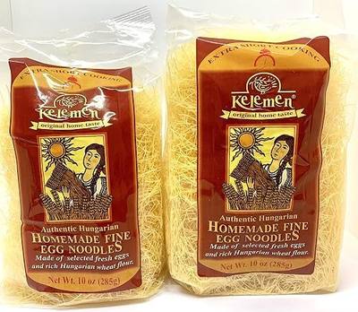 Kelemen Authentic Hungarian Homemade Fine Egg Noodles ( Pack of 2)…