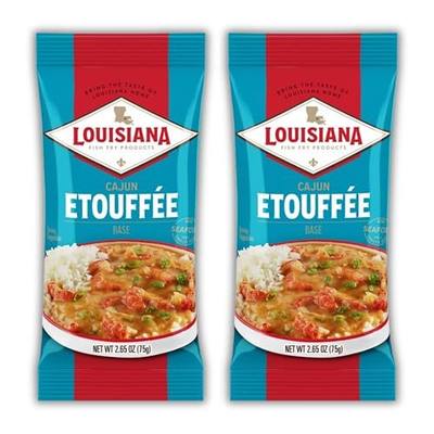 Louisiana Fish Fry Cajun Etouffee Base 2.65 oz. (Pack of 2) - Authentic Cajun Etouffee Mix with Onions, Bell Peppers, Celery & Spices - Easy to Prepare Delicious Etouffee at Home | Recipe Card included