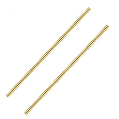 2 PCS 8 mm/5/16 Solid Round Brass Rod Brass Bar Stock Lathe Bar Stock Kit Suitable for Lathe Turning,Knife Handles, DIY Craft,8mm/5/16 inch in Diameter 12 Inch in Length,C27400