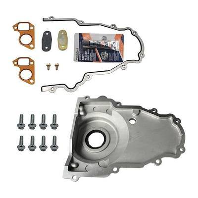 LS Timing Cover - 12633906 Front Timing Chain Cover with Gasket kit Compatible with LS2 and LS3 Engines