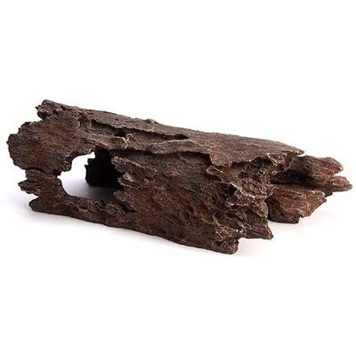 Orchid Valley Reptile Hide, Fish Tank Accessories. Medium 10" Hollow Log for Aquarium, Lizard Hide Tank Decoration, Natural Looking Habitat or Betta Fish Tank Decoration for Hiding