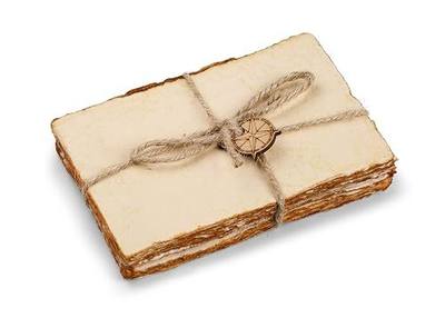 Wanderings Handmade Antique Deckle Edge Blank Cards - 4" x 6" Package of 50 - Mixed Media Cards for Announcements Invitations Crafts - Thick Deckled Edge Paper 150 GSM Recycled Paper