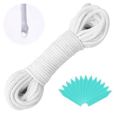 Augshy 1/6 Inches Self Watering Wick Cord String Cotton Rope for DIY Plant Automatic Watering Device (40 Feet)