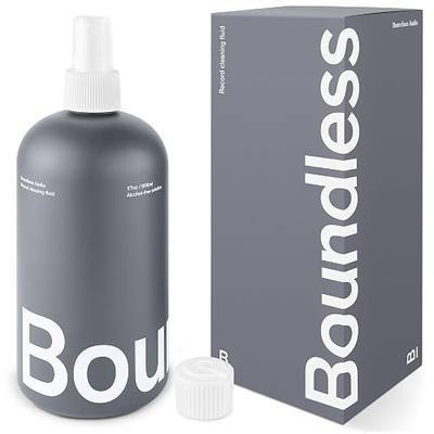 Boundless Audio Record Cleaning Solution - 17oz Extra Large Vinyl Record Cleaner Fluid Spray Bottle & Refill Nozzle