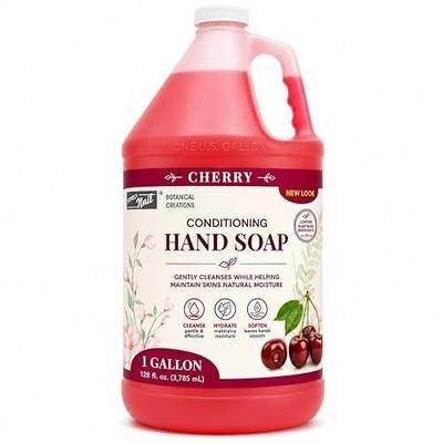 PRONAIL - Liquid Hand Soap Refill, Cherry, 1 Gallon - Deeply Cleanse and Hydrates, Leaving your hands Fresh and Soft - Bulk, Refill Gallon (Pkg May Vary)