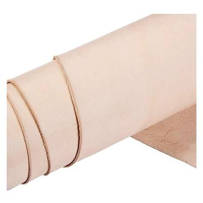 ELW Vegetable Tanned Import Tooling Leather 13/15 oz. (5.4-6mm) Thickness Weight | Pre-Cut 10"x24"| Cowhide Full Grain Leather Handmade Crafting, Sewing, Molding, Workshop, Hobby, Projects