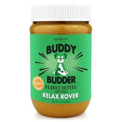 Relax Rover Buddy Budder (Stress + Anxiety), 100% Natural Dog Peanut Butter, Dog Supplment, Made in USA 17oz