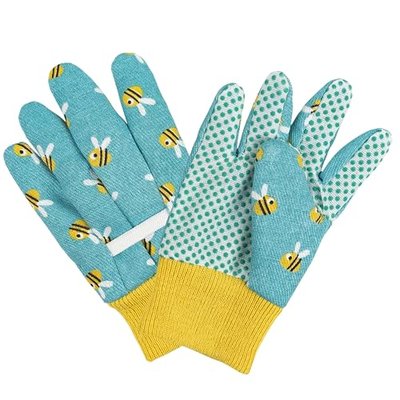 PROMEDIX P Kids Garden Gloves 3-6 Years Old Children Gardening Gloves, 2- Pair Pack, Blue&Pink