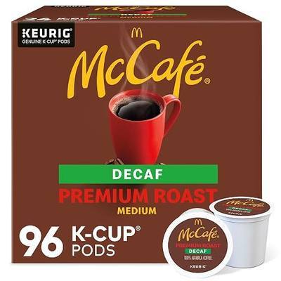 McCafe Premium Roast Decaf Coffee, Single Serve Keurig K-Cup Pods, Decaffeinated, 96 Count (4 Packs of 24)